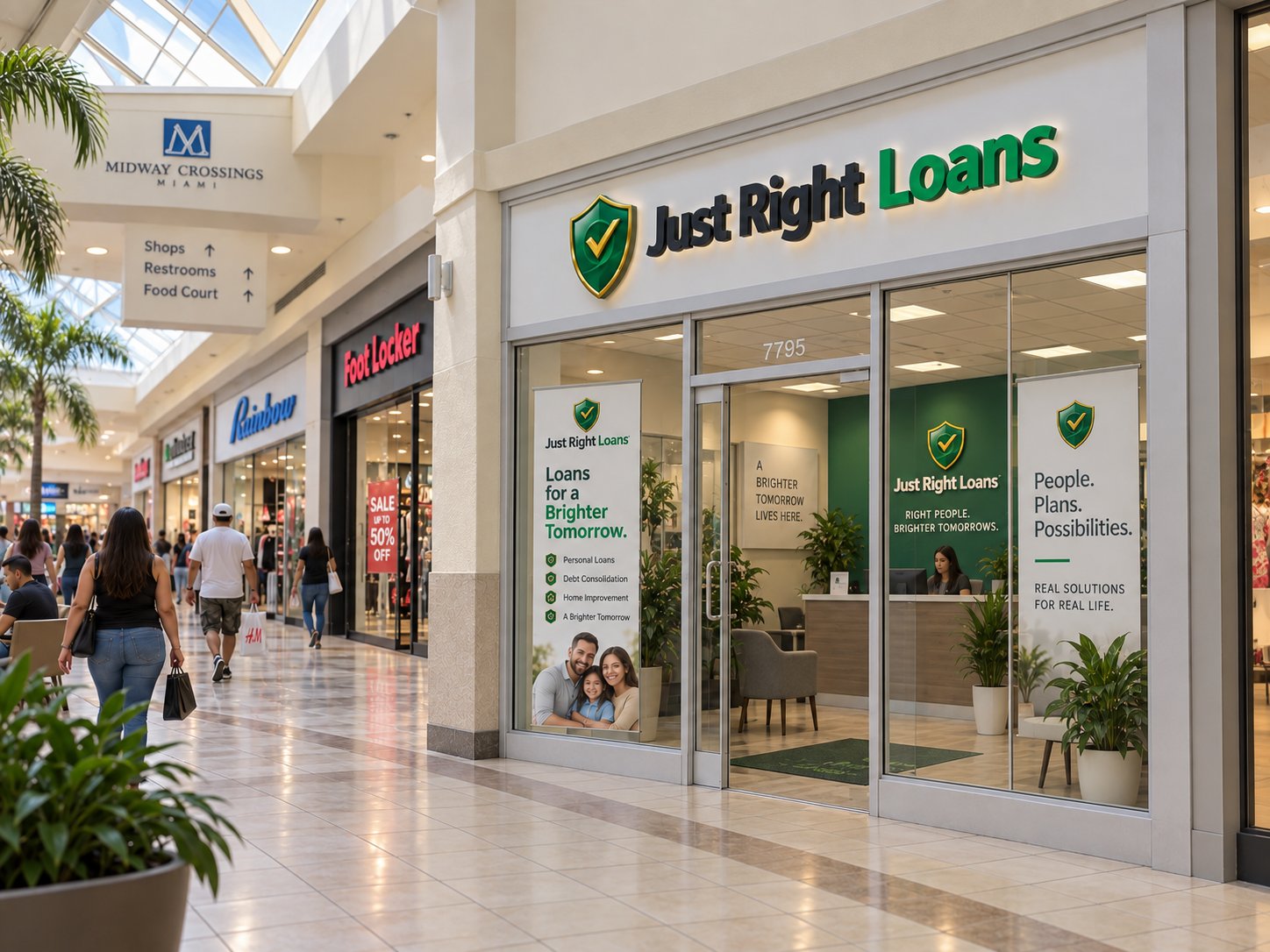Just Right Loans office at Midway Crossings
